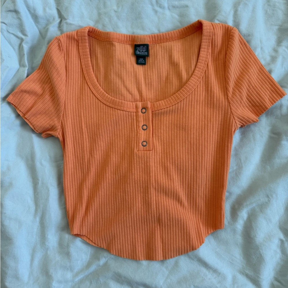 Marigold yellow cropped baby tee size XXS
